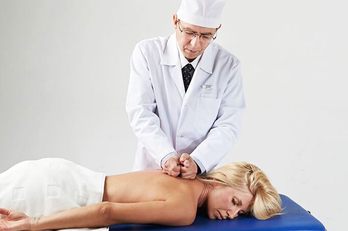 Massaggio con infiammazione della regione cervicale