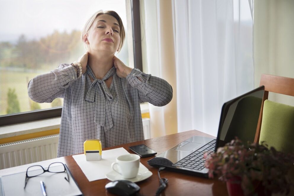 osteocondrosi cervicale durante il lavoro sedentario